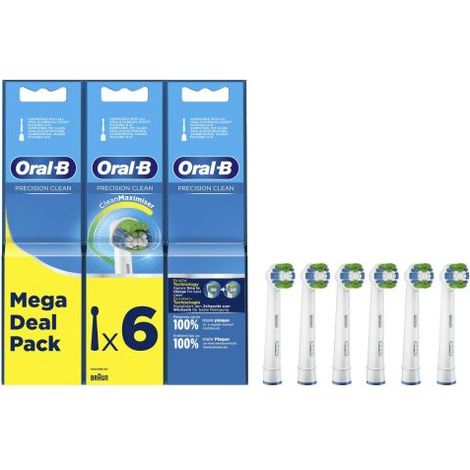 Oral-b - oral-b precision clean brushes 6pcs - 80339528 -