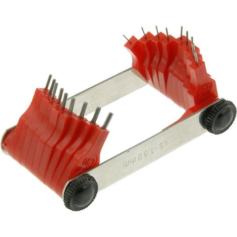 Calibratore/calibro/tester/dispositivo di misurazione per ugelli Motoforce, 0,45-1,50 mm