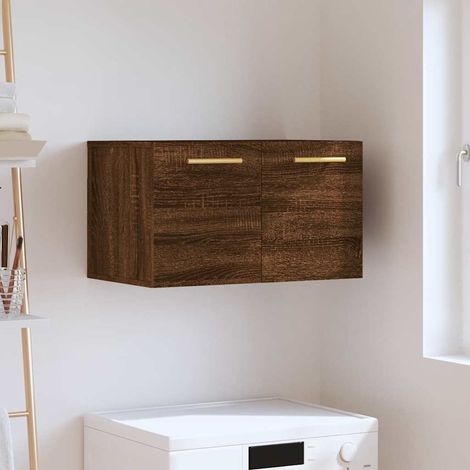 Armoire murale, Meuble Haut, Armoire Etagère de rangement Chêne marron 60x36,5x35 cm Bois d'ingénierie HYB68257 (1/5)
