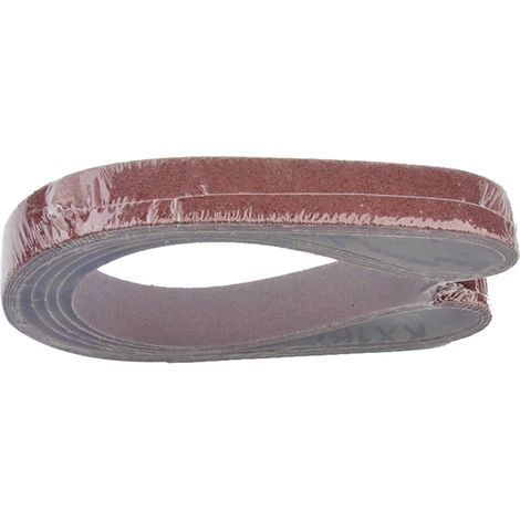 Lot de 10 bandes abrasives de 30 x 330 mm, grain 800, pour ponceuses et outils rotatifs. (1/3)