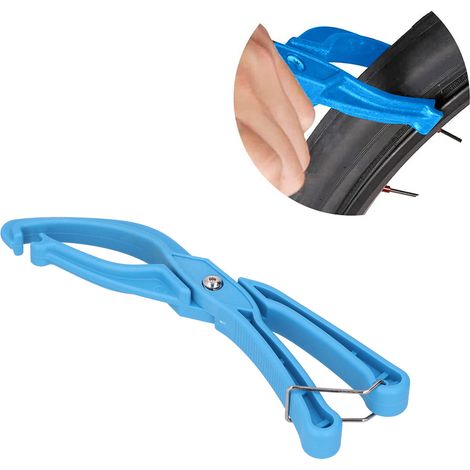 [Démonte-pneus] [Nylon] [Multifonction] Démonte-pneus pour Vélo, Levier Nylon Solide 119g, Outil Facile et Sans Effort pour Insertion et Changement Rapide (Sky Blue) (1/5)
