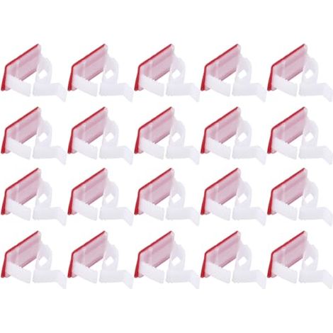 100pièces Clip Câbles Auto-adhésif Ajustable pour Bureau Maison PC Tv Blanc Serrage Rangement de Fils Électriques et Données - (1/5)