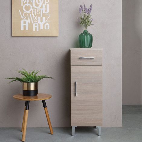 Mueble Bajo Puerta Y Cajon Roble Natural Rimini (1/5)