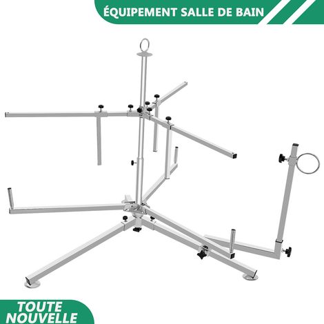 Distributeur de bobine de tuyau Débobinateur de tuyau à usage lourd Rébobinateur de tuyau de chauffage au sol pour corde en acier, tube d'eau, débrouillage de câble, alimentation de bobine (1/5)