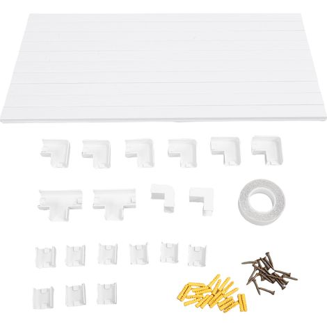 Kit de cache-fils muraux, 24x14mm, cache-câbles, chemin de protection à peindre pour 4 à 5 câbles Ethernet ou 5 à 6 fils de cuivre