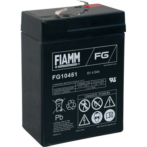 Fiam batteria al piombo 6v 4,5ah fg10451