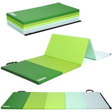 Tapis de gymnastique pliable à 5 panneaux avec poignées (1/5)