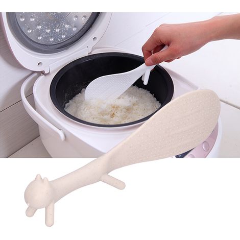 Cuillère à Riz en Forme d'Écureuils Mignons, Antiadhésive pour Cuisine (Beige) (1/5)