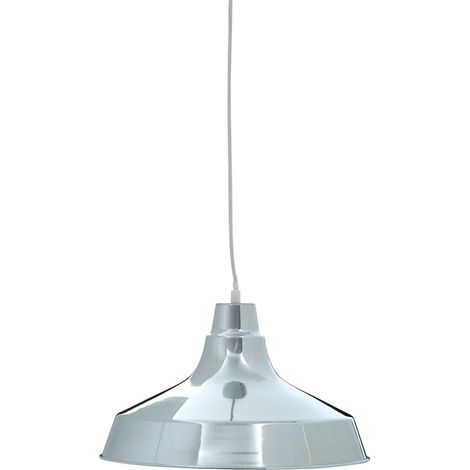Premier Housewares Chrome Finish Pendant Light Modern Elegant Ceiling Light Chandelier 36 x 36 x 120 (1/4)