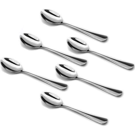 Espresso, des Cuillères, des Mini cuillères à Café, De 5,2 Pouces en Acier Inoxydable de Petites Cuillères pour le Dessert, un Ensemble de 6B,Style 1