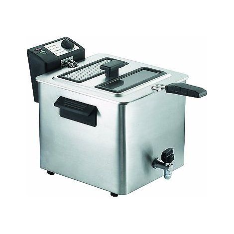 Rgv Fry Tyoe 8 Friggitrice Potenza 3000 Watt Capacità 8 Litri Colore Silver