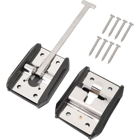Ortviai Support de Porte RV en Acier Inoxydable T-Shape – 15,2 cm, Fixation Extérieure pour Camping-Car et Remorque