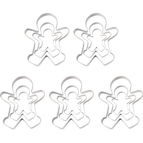 15 Pièces Mignons Emporte-Pièces en Acier Inox pour Biscuits et Pâtisserie DIY - Outil de Cuisine pour Garçons (1/5)