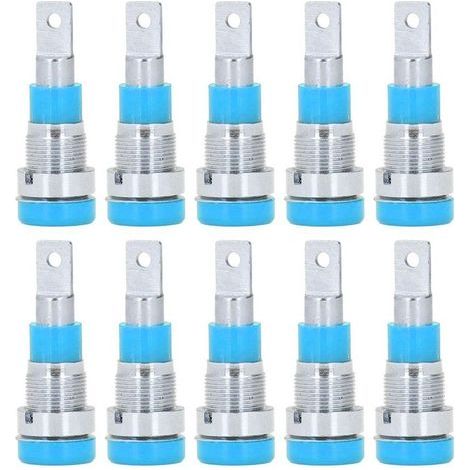 10 Pièces Douilles Banane 4mm Haute Performance Durables Outils de Connexion Électrique Bleues (1/5)