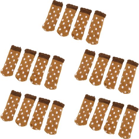 Lot de 20 protège-pieds de meubles silencieux, tapis de protection pour sols, protège-pieds de chaises et de tables, type jacquard 1 (1/5)
