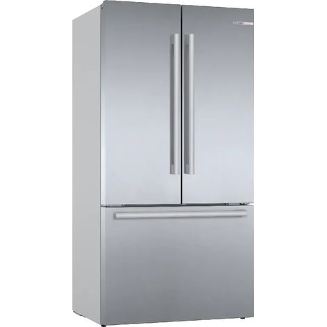 Bosch KFF96PIEP. Posizionamento dell'apparecchio: Libera installazione, Design del prodotto: Porta francese, Colore del prodotto: Acciaio inox. Capacità netta totale: 573 L, Classe climatica: SN-T,... (1/10)