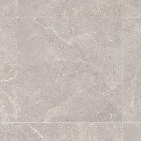 Carrelage effet Pierre Gris Silver 90x90x0,9 cm In&Out Torvane - Sol et mur intérieur et Sol extérieur (vendu par carton de 1,62 m²) - RO'MA CARRELAGE (1/3)