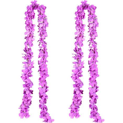 2 Fleurs Artificielles Suspendues - Décoration de Plafond et Porche, Fausses Fleurs Tombantes sans Entretien (1/4)