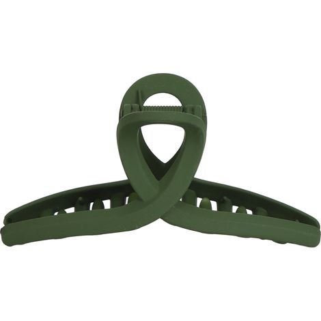 Pinzas para el cabello medianas antideslizantes, accesorios decorativos para el cabello de mujer, color verde oliva. (1/5)