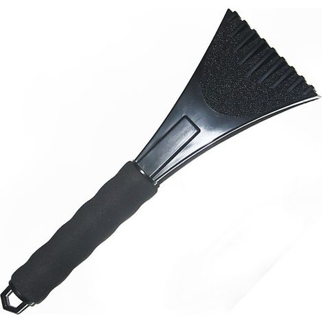 Glace pour Vitre Voiture Raclette de Neige Hiver Gratte-Givre Racloir en Plastique avec Manche Antidérapant 280x95x25mm Noir