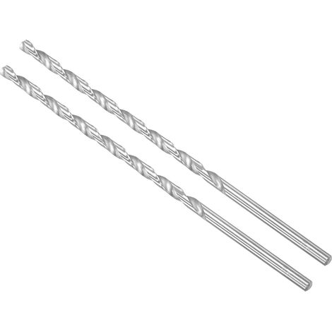 Forets Hélicoïdaux Extra Longs en Acier Rapide 6x250mm DxL 2 Pièces (1/5)