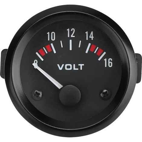 Voltímetro universal para coche de 12 V, indicador universal de 2" y 52 mm. (1/4)
