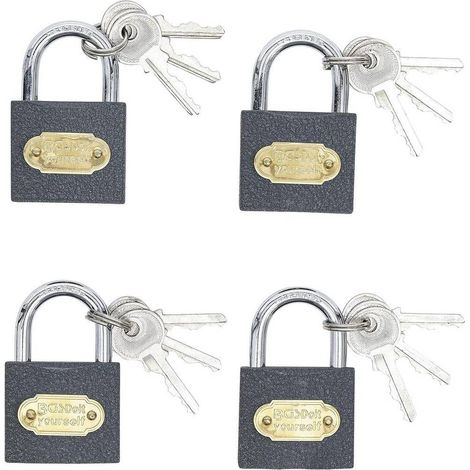Jeu de Cadenas Type L 35 mm - 4 pcs - Verrouillage Simultané - Sécurité et Praticité, Pro - D-Work