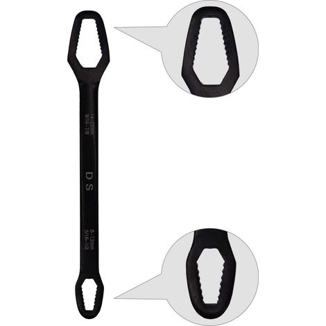 Clé à fourche universelle Clé polygonale auto-serrante Convient pour diverses vis et écrous de 8 à 22 mm (1/5)