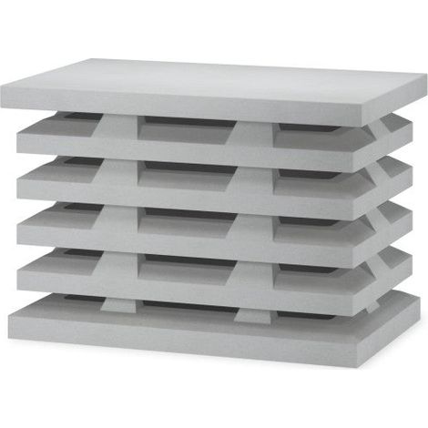 Aspirador Estático Ortogonal para Chimenea - Gran Formato para Tiros Rectangulares - 84 × 51 × 57 cm - Unidad - Gris Ciment (1/5)