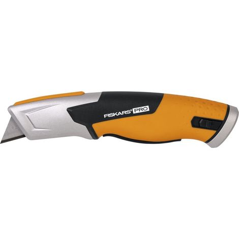 Cutter de seguridad Pro Fiskars naranja y negro (1/5)