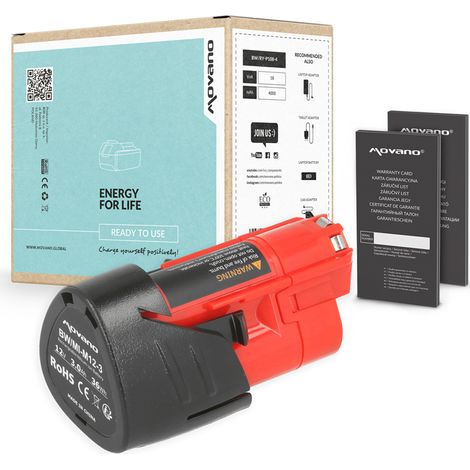 Batería para Milwaukee M12 12V 3.0Ah