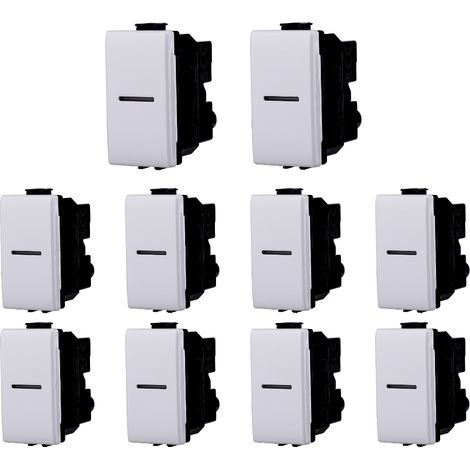 gloca 10er-Set 1P Axial-Taster 16A 220V Kompatibel mit Matix-Serie