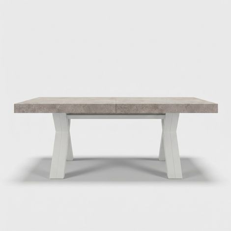 Tavolo allungabile design 20 posti 200/500x100 Copenaghen - Grigio chiaro