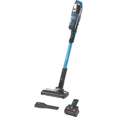 Hoover HF500 HF522STP 011 Aspirapolvere Senza Filo, Senza Sacco, 0,45 L, Autonomia 45 Min, Spazzola Antigroviglio, Mini Turbo Spazzola Animali, Blu (1/5)