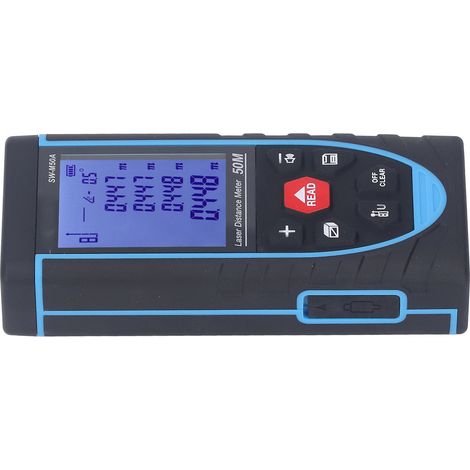 Hochpräziser, tragbarer Infrarot-Digitallaser-Entfernungsmesser SW M50A 50M mit eingebautem Akku, Wandmontage-Entfernungsmessung (1/5)