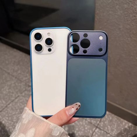 Coque de téléphone ultra-mince en alliage d'aluminium pour iPhone 13 Pro Max bleu (1/5)