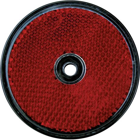 LAS Reflektor rund rot 2 Stück Anhängerzubehör (1/2)