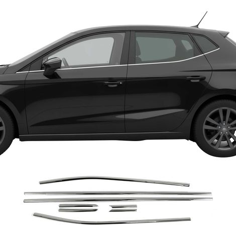 OMAC Garniture de Fenêtre Compatible avec Seat Ibiza HB 2017-2026 Acier INOX 8Pcs (1/5)
