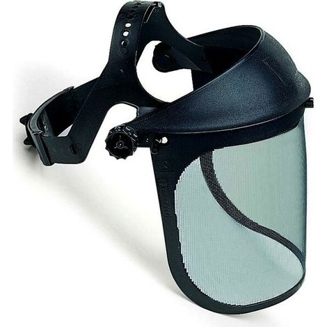 1 Visiere Protection Grillagée - Pour Debroussailleuse - Réglable Molette - Sécurité Jardinage Débroussaillage Forestier - Dimensions Standard