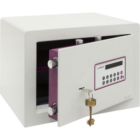 ARREGUI Forma Evolution Cassaforte con chiave e codice, Cassaforte mobile, apertura con tastiera e chiave, Cassaforte elettronica, doppia sicurezza M : 27 x 38,5 x 30 cm, 25L (ref 150040)
