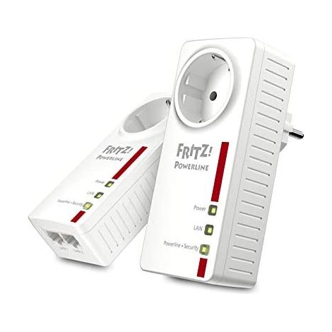 Fritz Powerline 1220E Adattatore Presa Collegamento Ethernet LAN 1200 Mbit/s 2 pz Bianco (1/5)