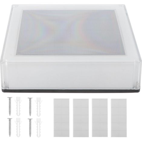 Lampe Pilier à Énergie Solaire Étanche LED Bicolore 3000k-6000k pour Éclairage Extérieur Jardin Usage Extérieur et Solide (1/5)