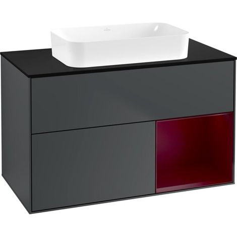 Villeroy & Boch F662HBHG Meuble sous-lavabo Finion F66 (1/2)