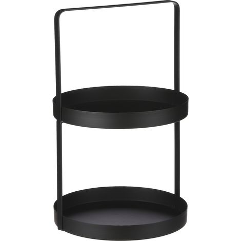 Mica Decorations Présentoir à étages Noir H41xl25xL25cm (1/5)