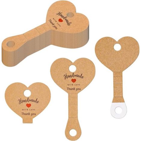 Etiquetas de precio, 100 unidades, Papel, Etiquetas de precio, Tarjetas, Aptas para escribir, ropa, anillos, collares, pendientes, 10 x 5 cm (1/5)