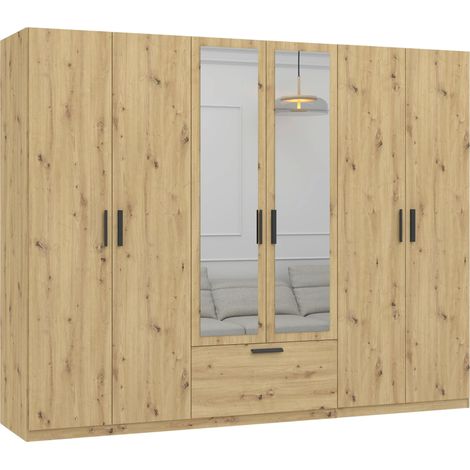Mömax Drehtürenschrank Milos Eiche Artisan (1/4)