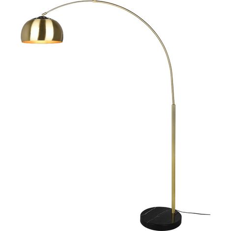 Trio Lighting Lámpara de pie LED Arco Argentina base mármol y bronce 60W (1/5)