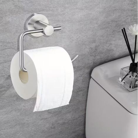 Wall-Mounted Toilet Paper Holder - Toilet Paper Storage Containers, Available in Black, Silver and Grey (1/3)