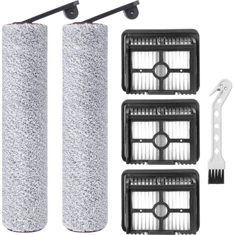 Accessoires pour Dreame H12 pro / H12 Dual Aspirateur Accessoires de rechange, 2 Brosse à rouleaude, 3 Filtre HEPA, 1 Brosse de Nettoyage