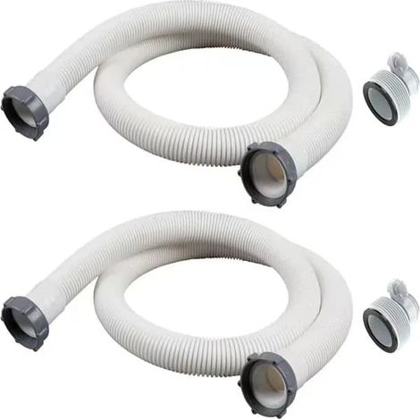 Tuyau pour piscine hors sol, tuyau de rechange de 1/2 pouce pour pompe de piscine (pour pompes de filtration), accessoires de pompe (2) [Ho] (1/5)